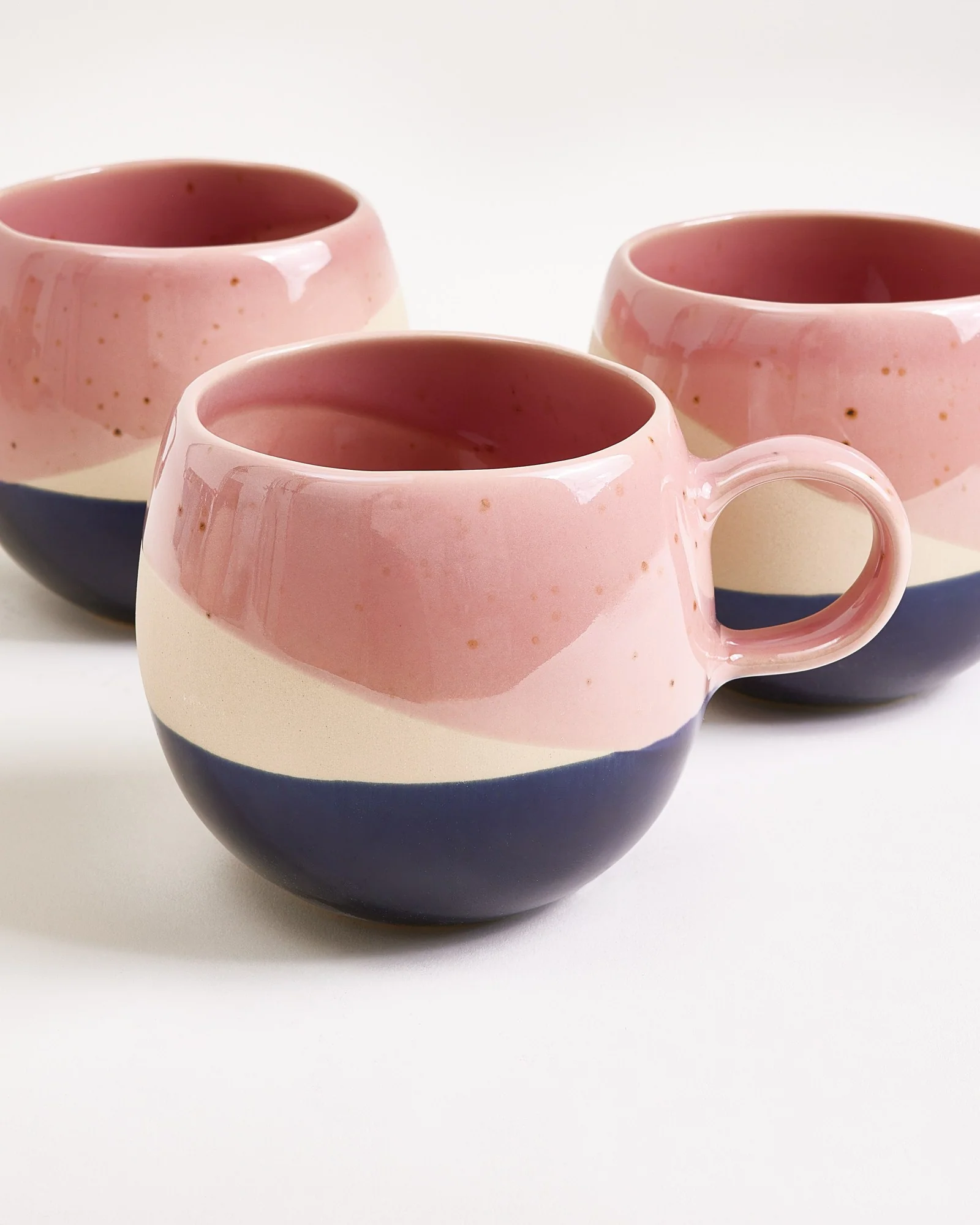 Bica Tasse groß rosa sand dunkelblau - Image 3
