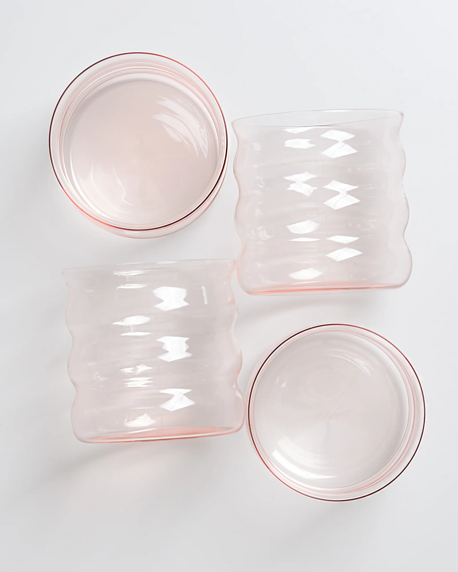 Joia Glas klein bubble rosé 4er-Set - Image 3