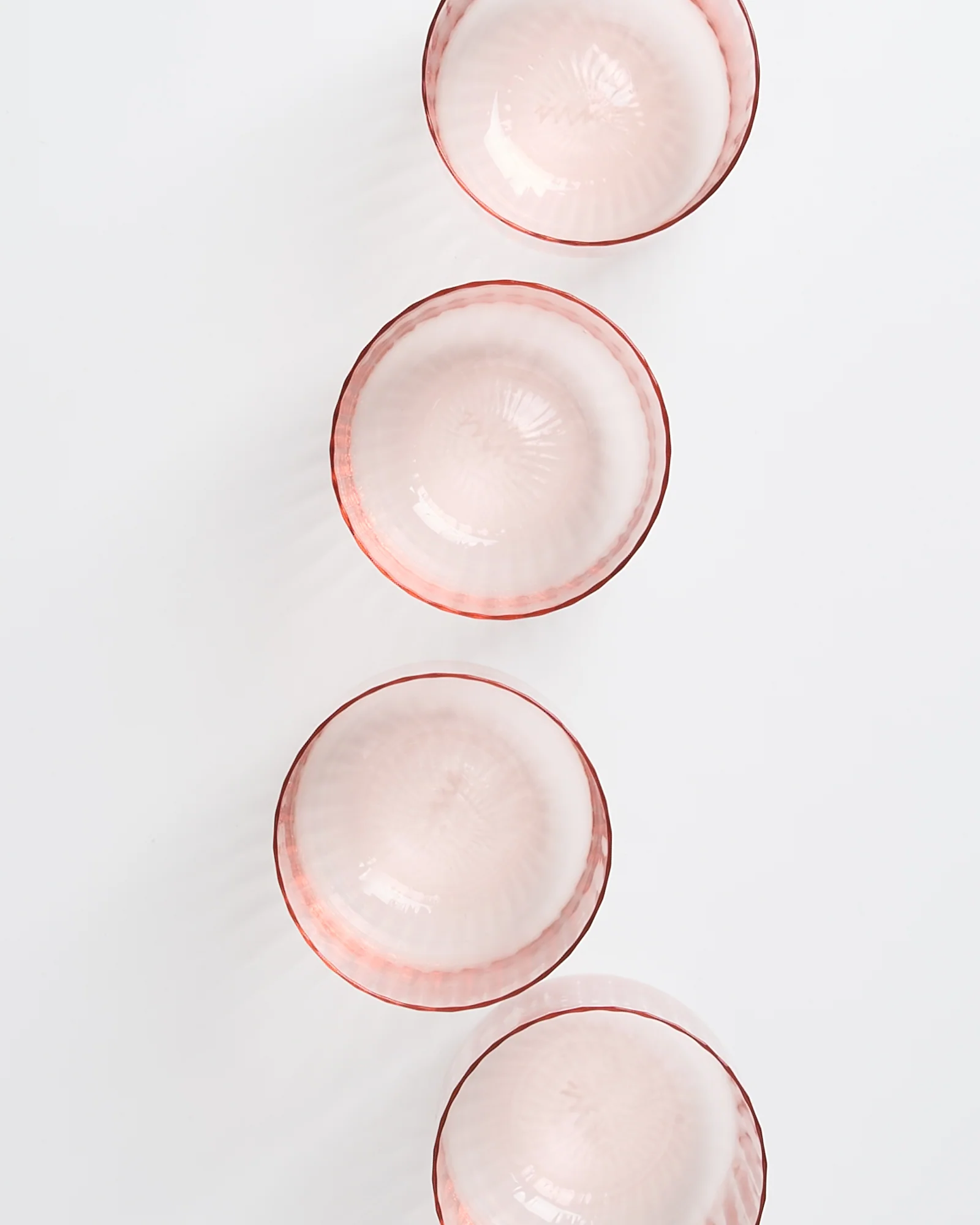 Joia Glas klein riffled rosé 4er-Set - Image 6
