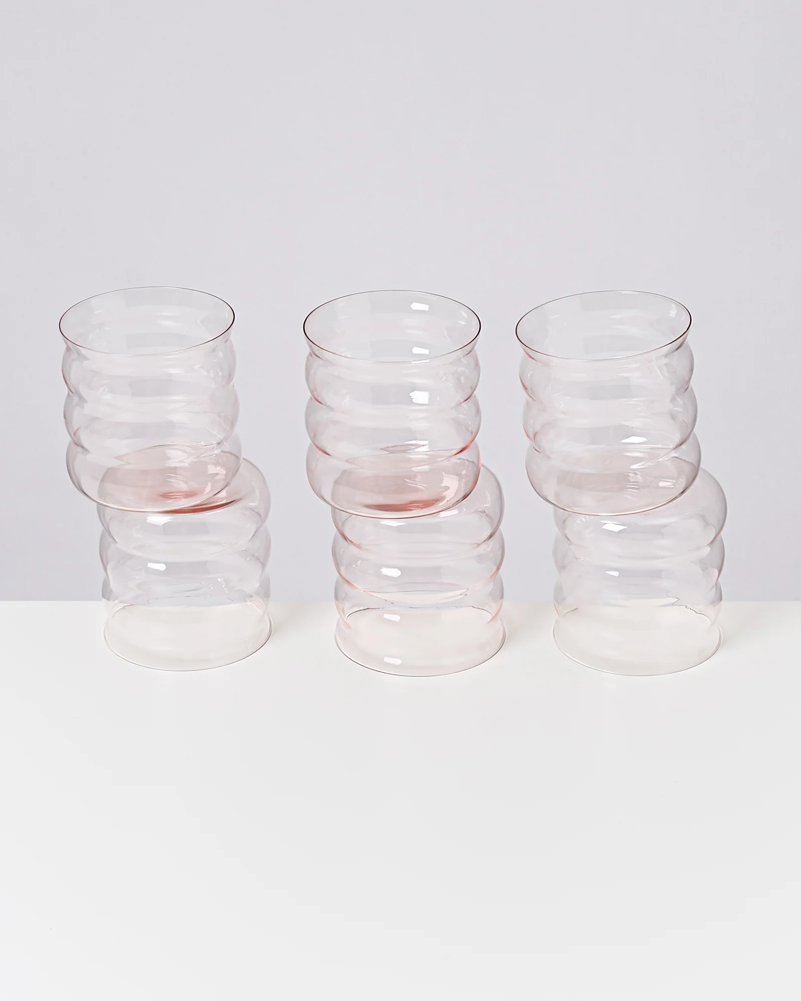 Joia Glas klein bubble rosé 6er-Set - Image 3