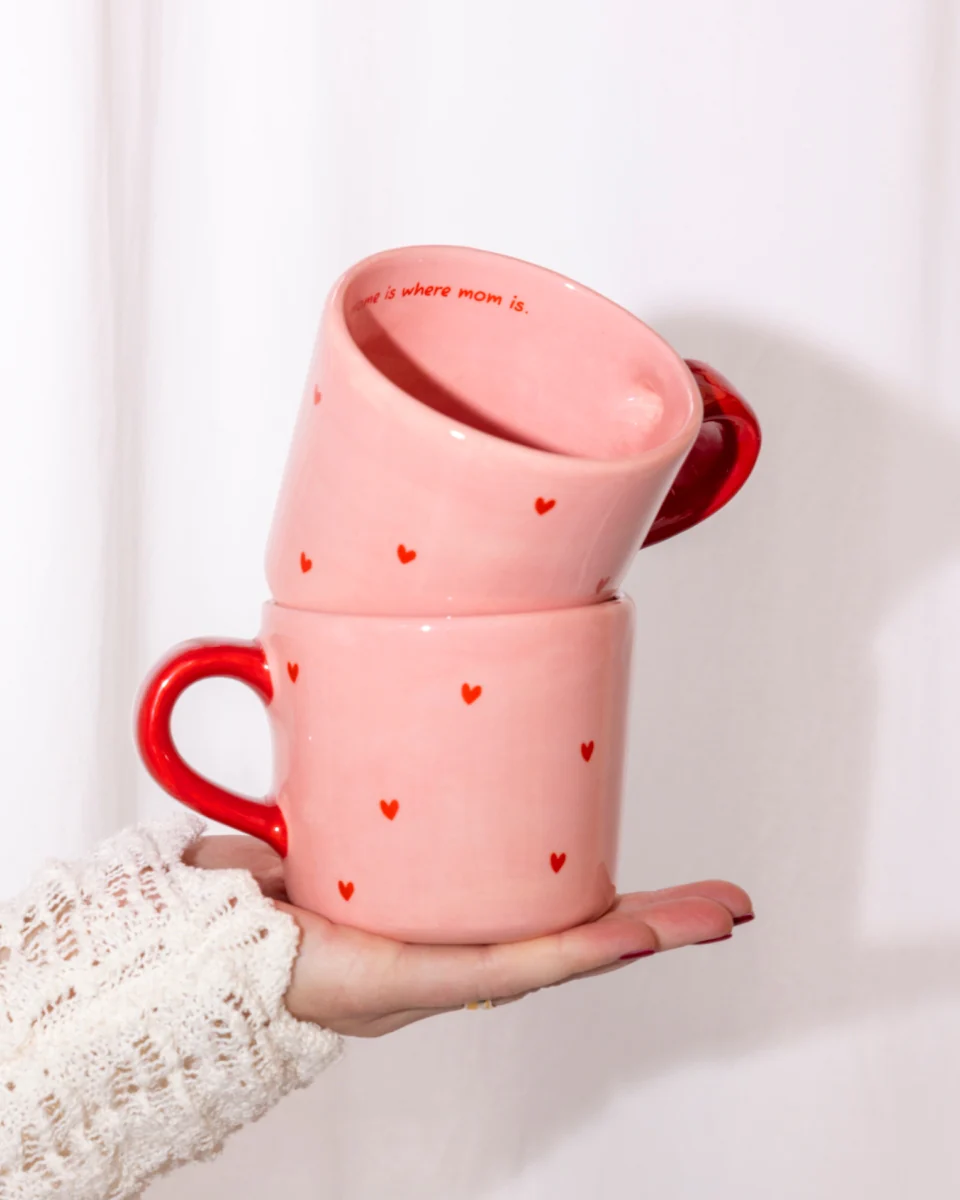 Lira Tasse groß Herz rosa rot - Image 5