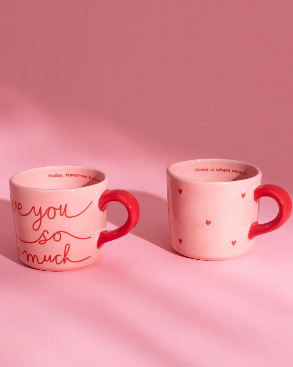 Lira Tasse groß Herz rosa rot - Image 7