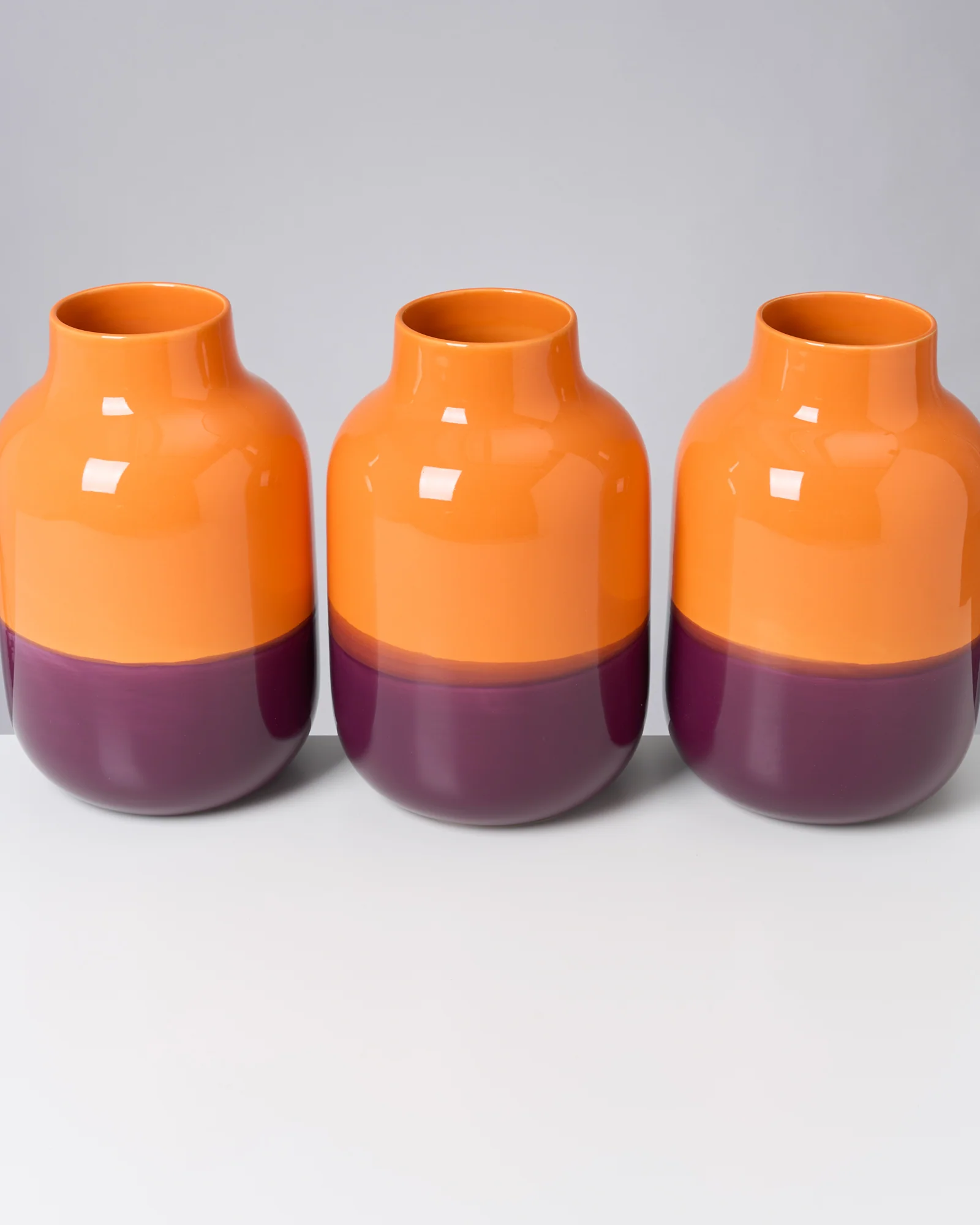 Nuno Vase L orange lila - Image 3