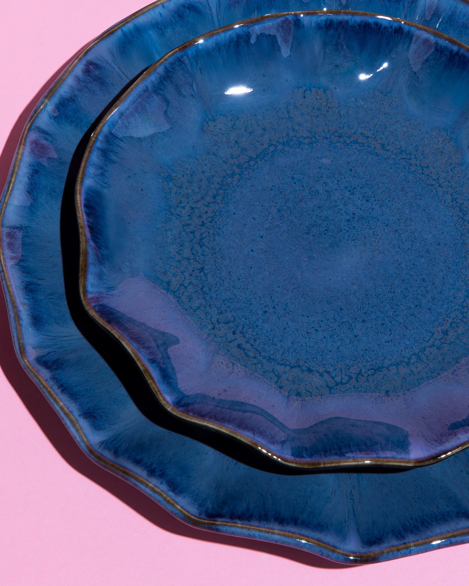 Pérola Teller klein shell dunkelblau - Image 4