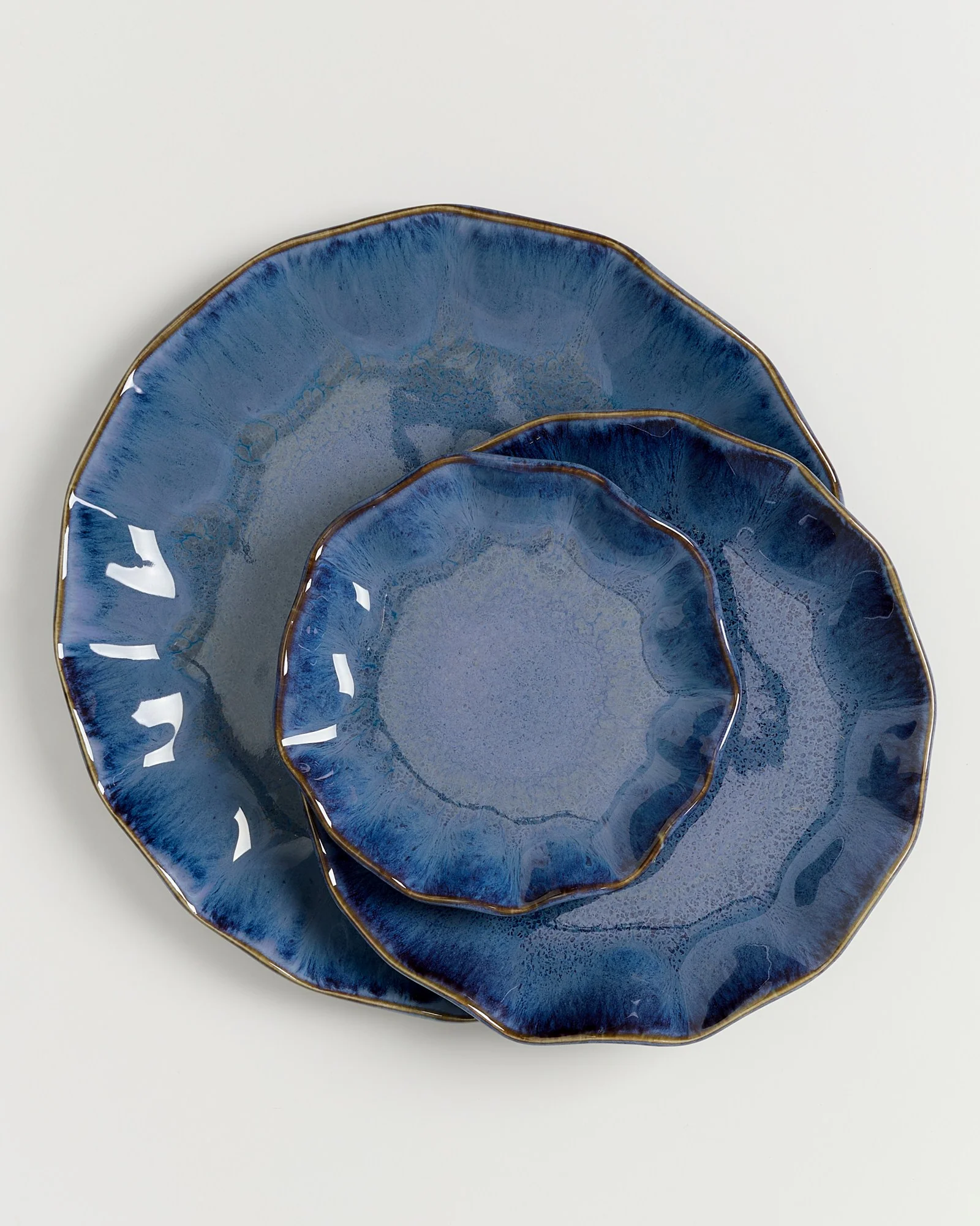 Pérola Teller klein shell dunkelblau - Image 5